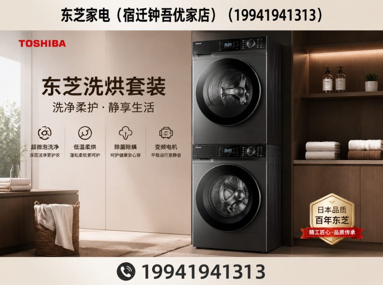 泗阳县东芝洗烘套装展示图